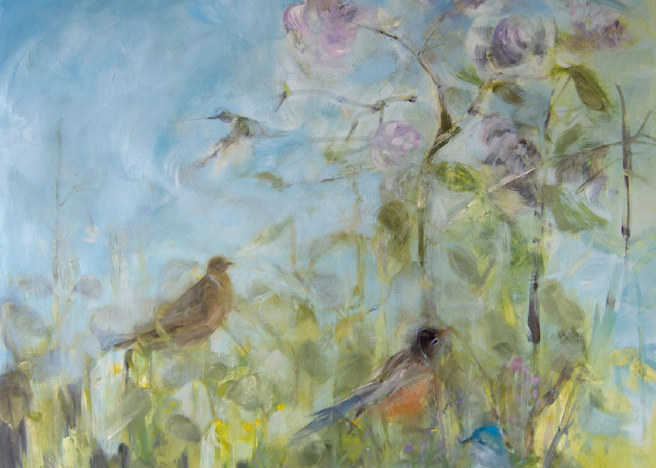 Lilac and Birds