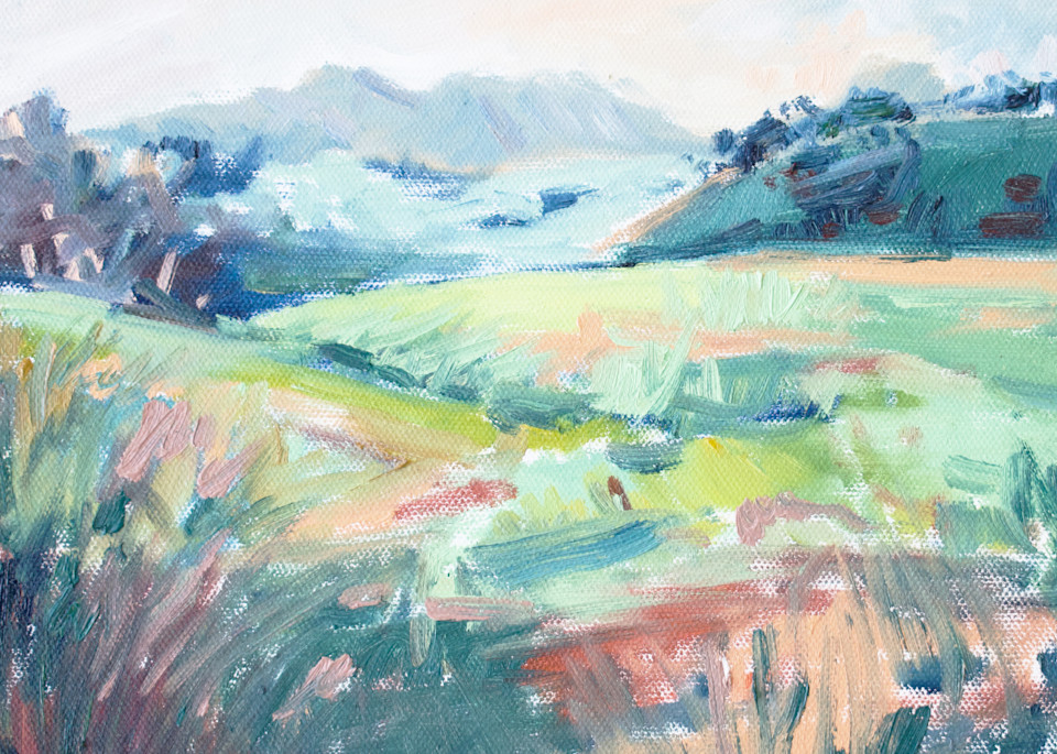 Giclee Art Print - Peaceful Meadows- by contemporary Impressionist April Moffatt