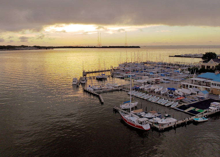 Dawn At The Severn Sailing Association Art | Jeff Voigt Owner/Aerial Photographer