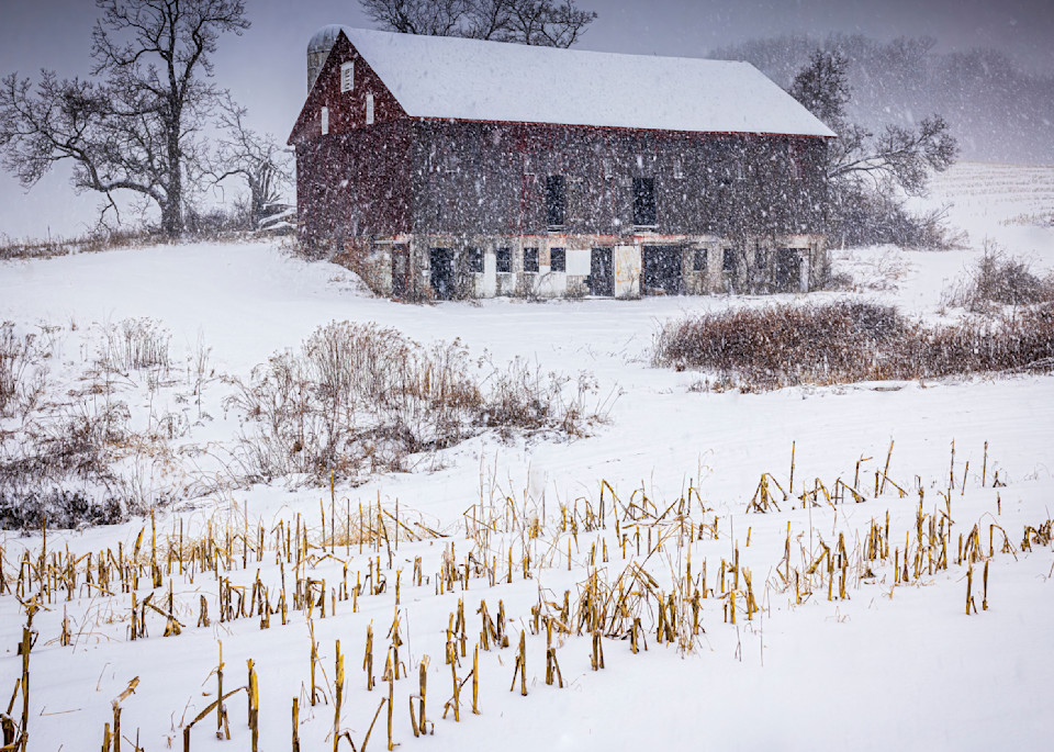 American Barn In Winter Art | Ken Evans Fine Art Photography