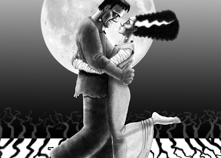 Frankenstein S Dance Art | TomDWood Art