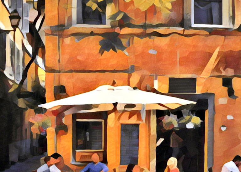 Fall Cafe (Pumpkin Spice Optional) Art | Dave Fox Studios
