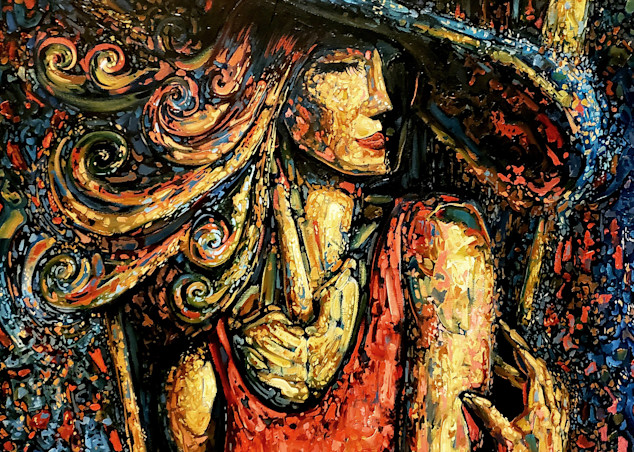 Lady With Hat Art | darwinleon