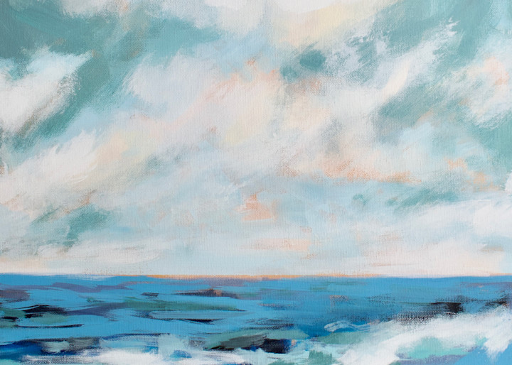Giclee Art Print - Southern Seascape II- by contemporary Impressionist April Moffatt