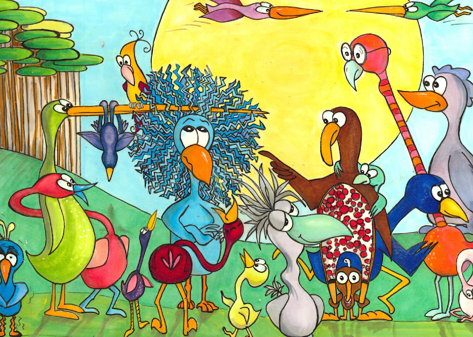 Bird Convention Art | Laura Zisette Art