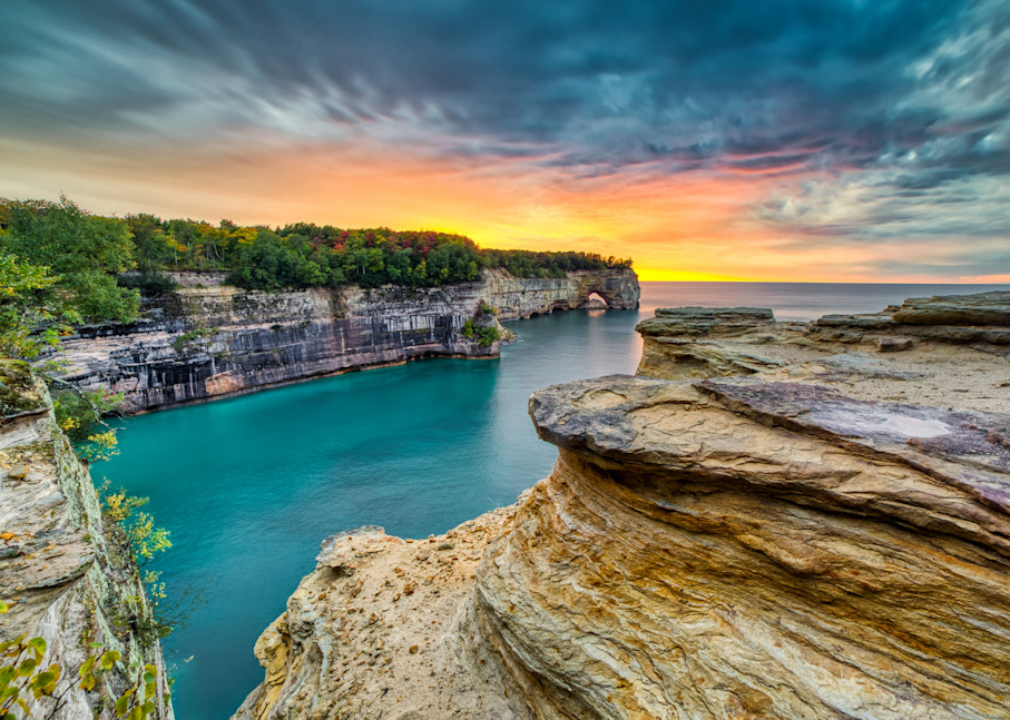 Grand Portal Sunset at Pictured Rocks National Lakeshore