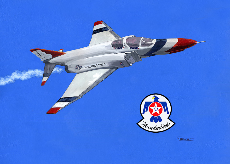 F 4 E Phantom Ii Thunderbird   Tote Art | Artwork by Rouch