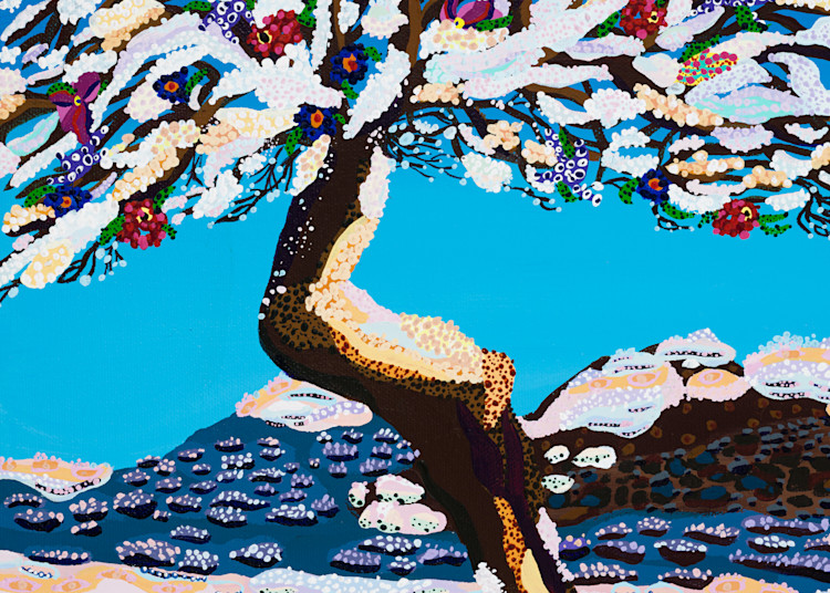 Almond Tree Tote Bag Art | Goldwoman Fine Art