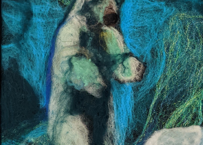 Polar Bear Under Water Art | Abigail Engstrand Art