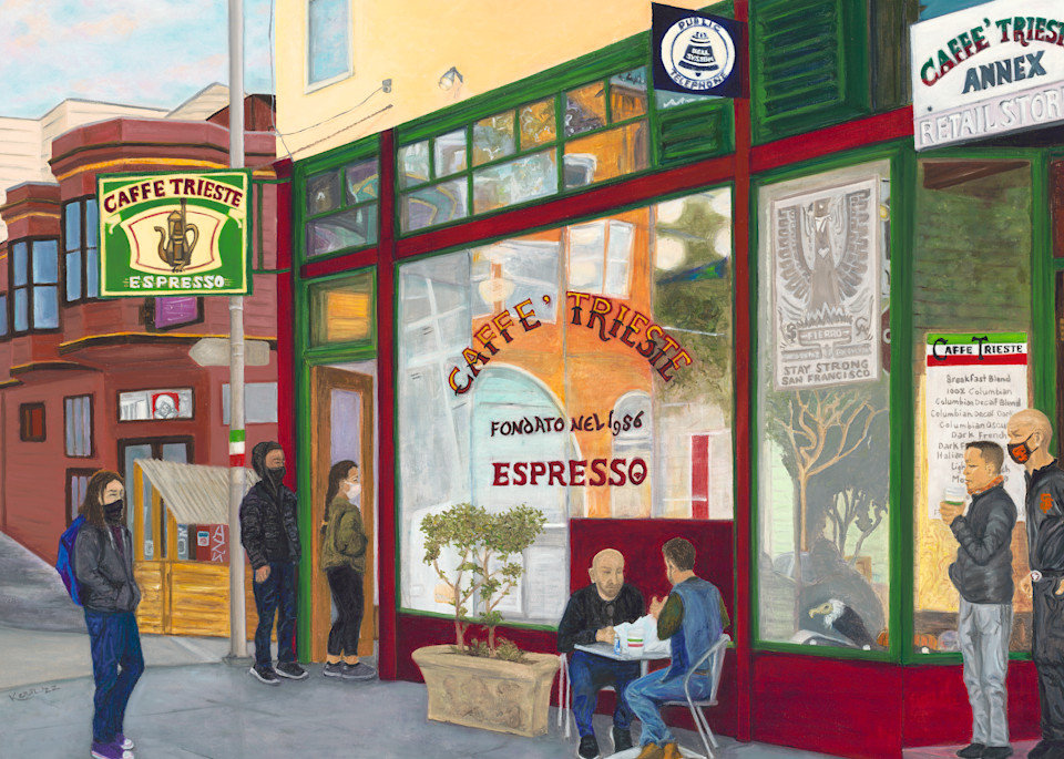 Caffe Trieste Art | Christine Kerr Art