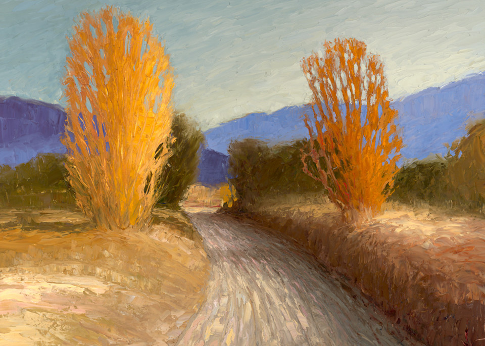 Quite Road And A Turqoise Sky Art | Fine Art New Mexico