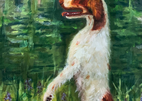 Dexter The Walking Dog Art | Paintings by Kathy Webb/Whimsy Fit