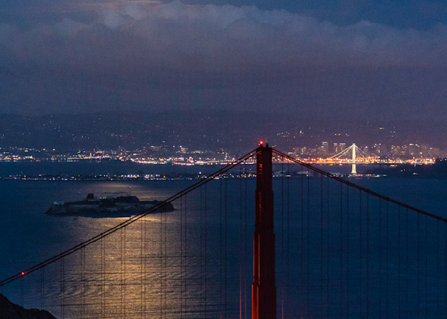 Supermoon Over Golden Gate Bridge  Photography Art | Tom Ingram Photography