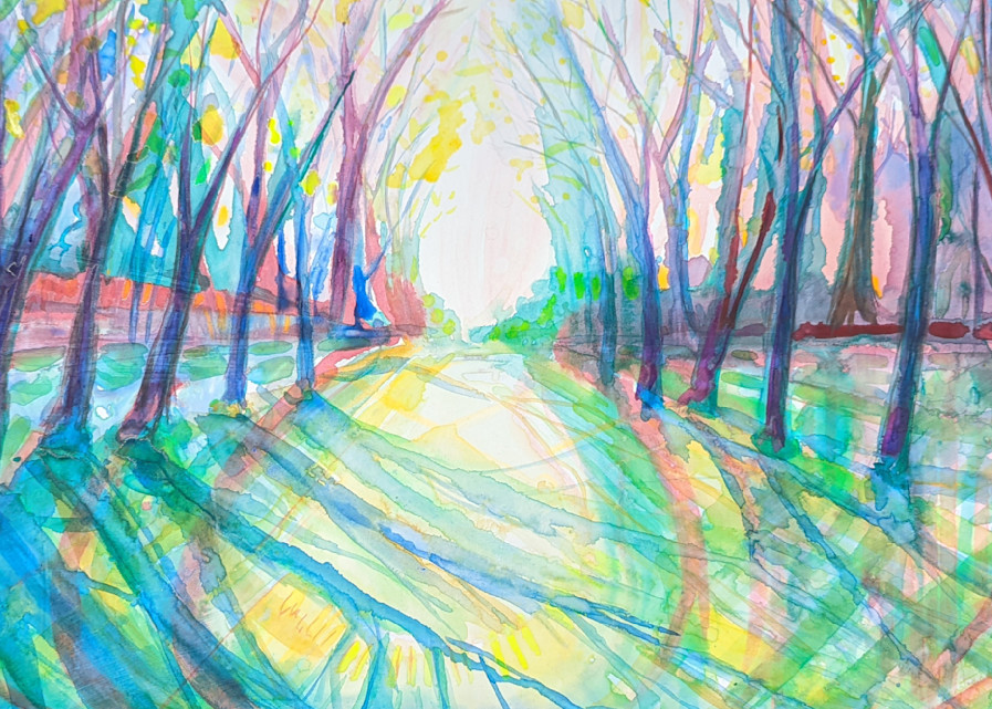 A Peaceful Chaos Arboreal Light Art | Abigail Engstrand Art
