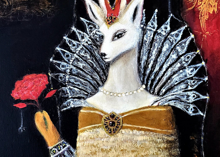 Princess Blanche De La Biche Print Art | The Mysterious Domain: Alyne Whiteswan Art
