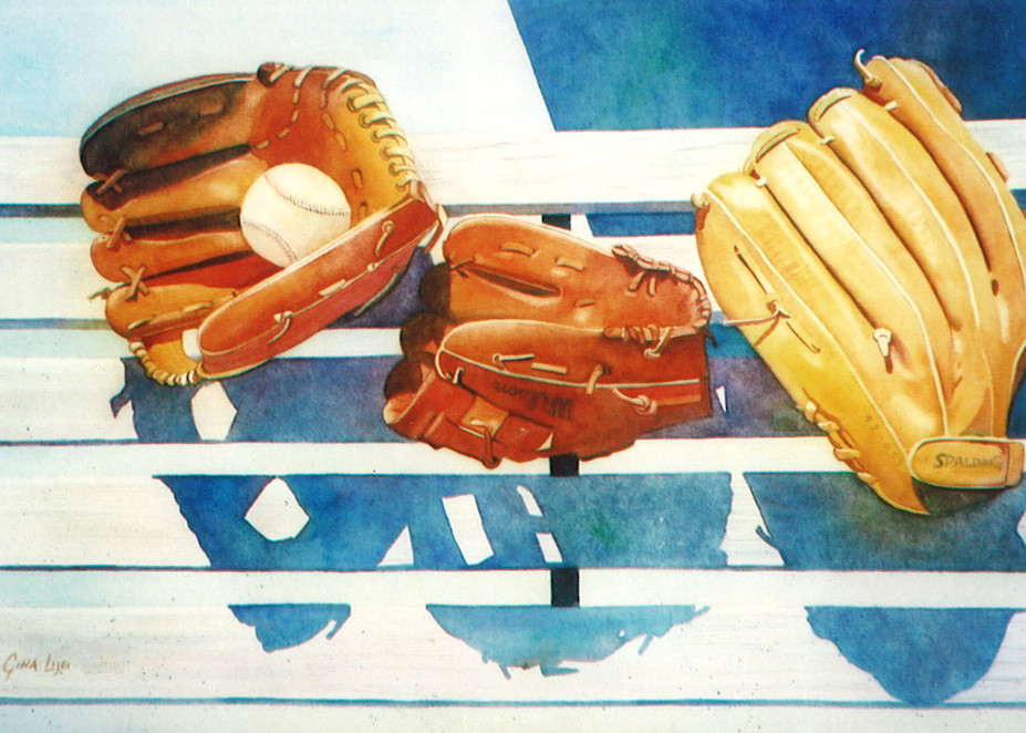 Family Baseball Art | Gina Lijoi Fine Art