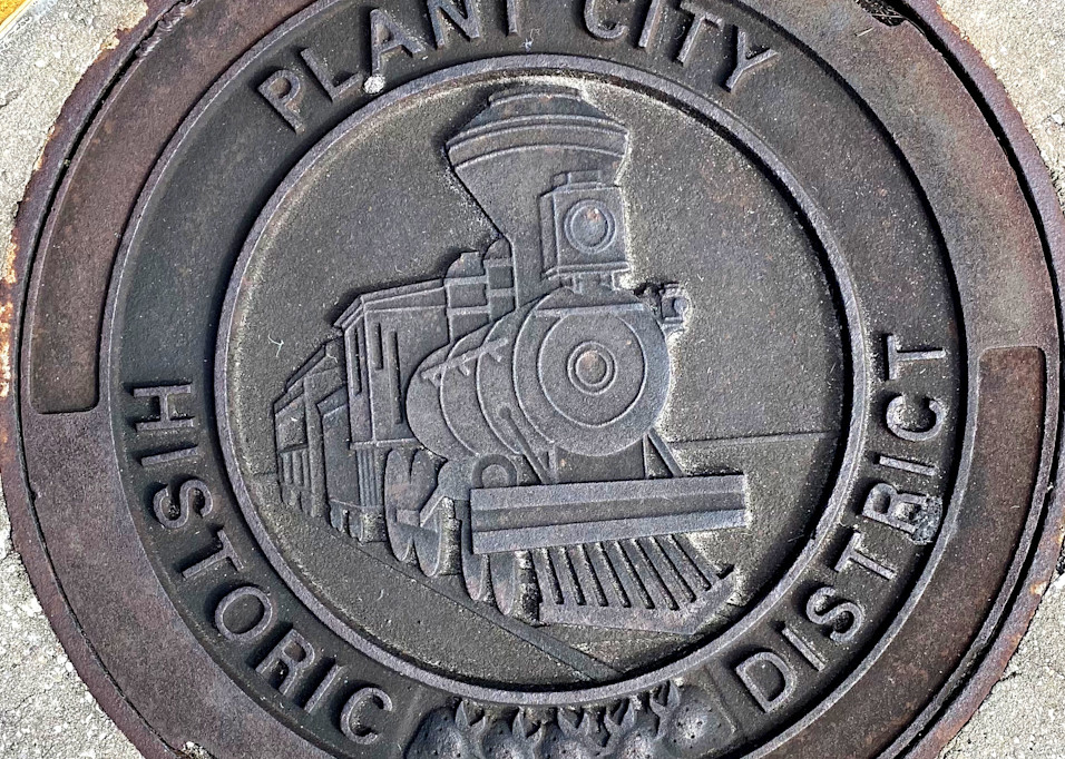 Plant City Fl Train Manhole Art | LoPresti Art Gallery