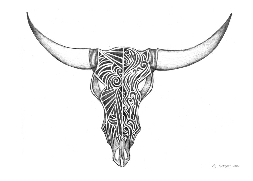 Cow Skull Decorative Art | Morgan Trading Company