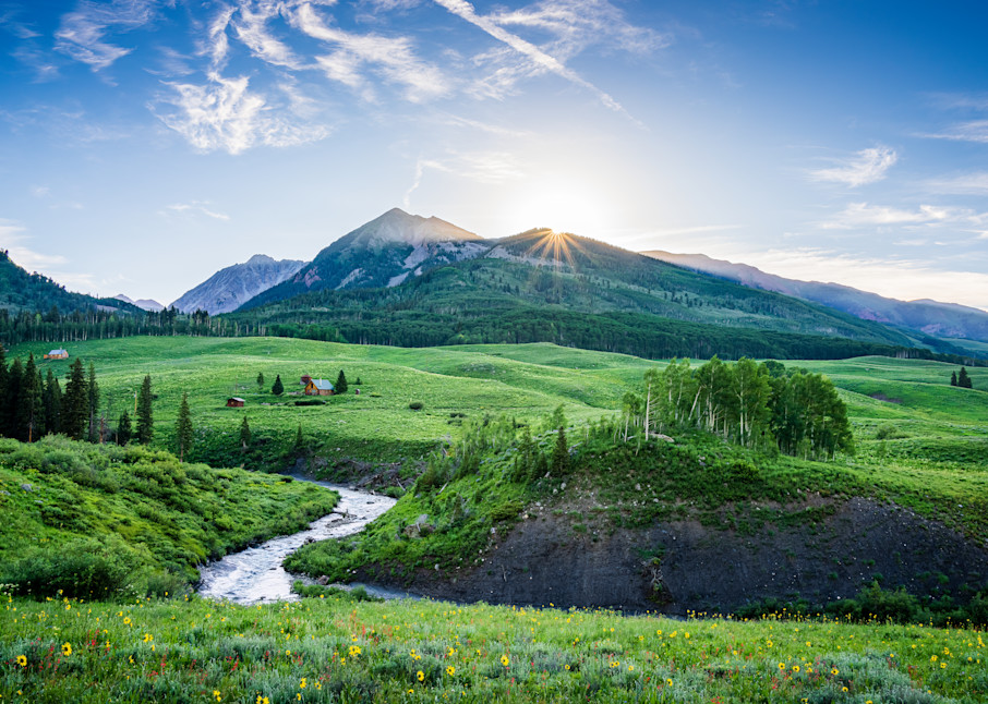 Sunrise Glow. Crested Butte, Colorado Photography Art | Kelley Dallas Photography