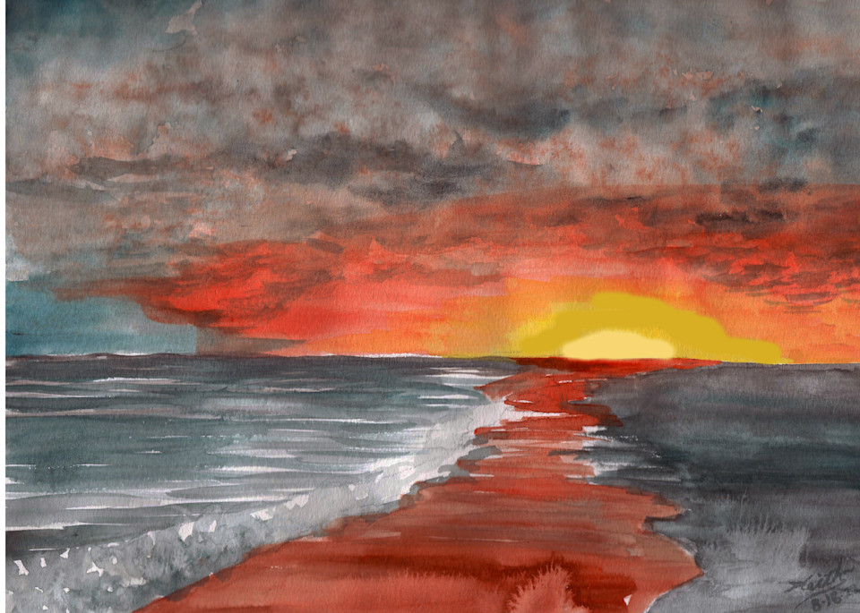 Beach Sunset Art | keithpiccolo