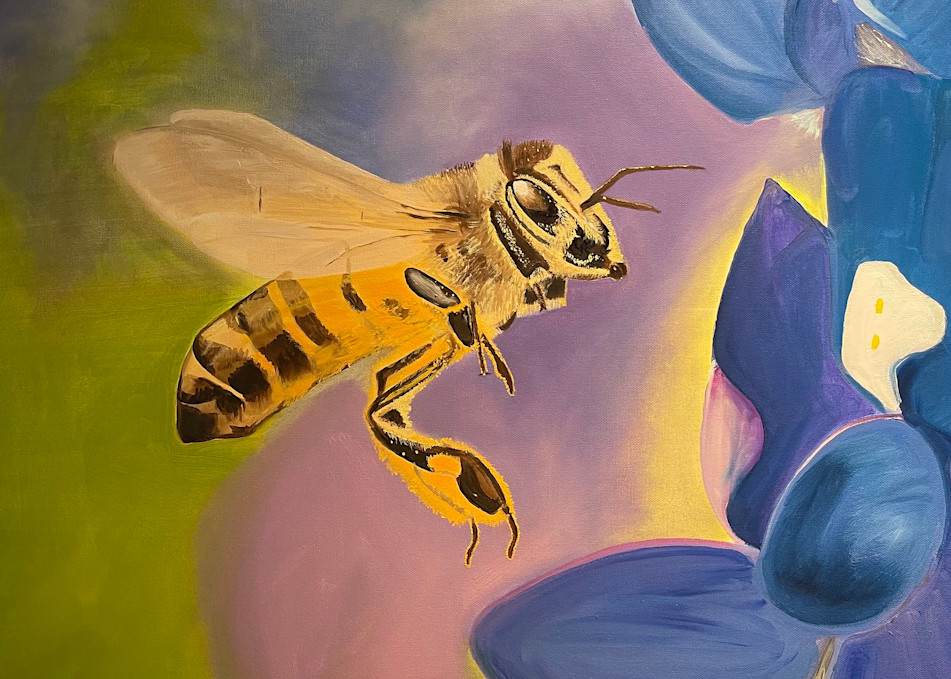 Bee And Bonnet Art | Jay Decker Art