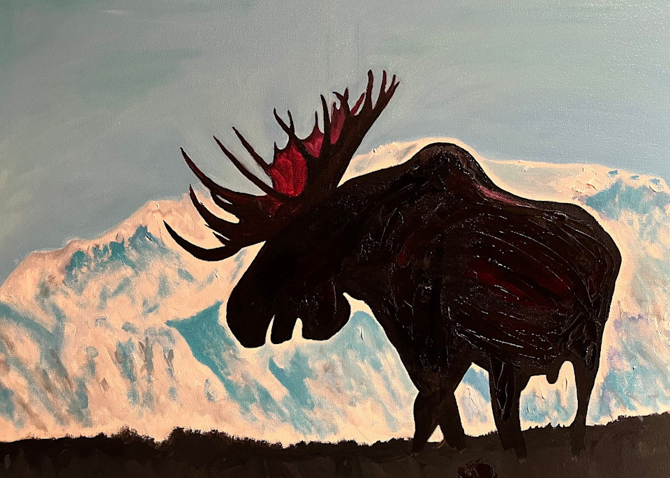 Her Majesty And The Moose Art | Jay Decker Art