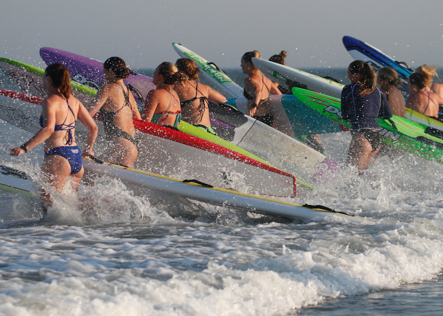 Women's Paddle Board Colors Photography Art | Lifeguard Art®