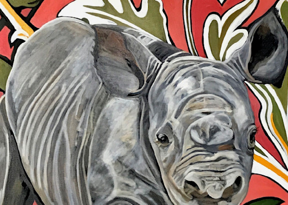 Rosalynn The Rhino  Art | Toril Art
