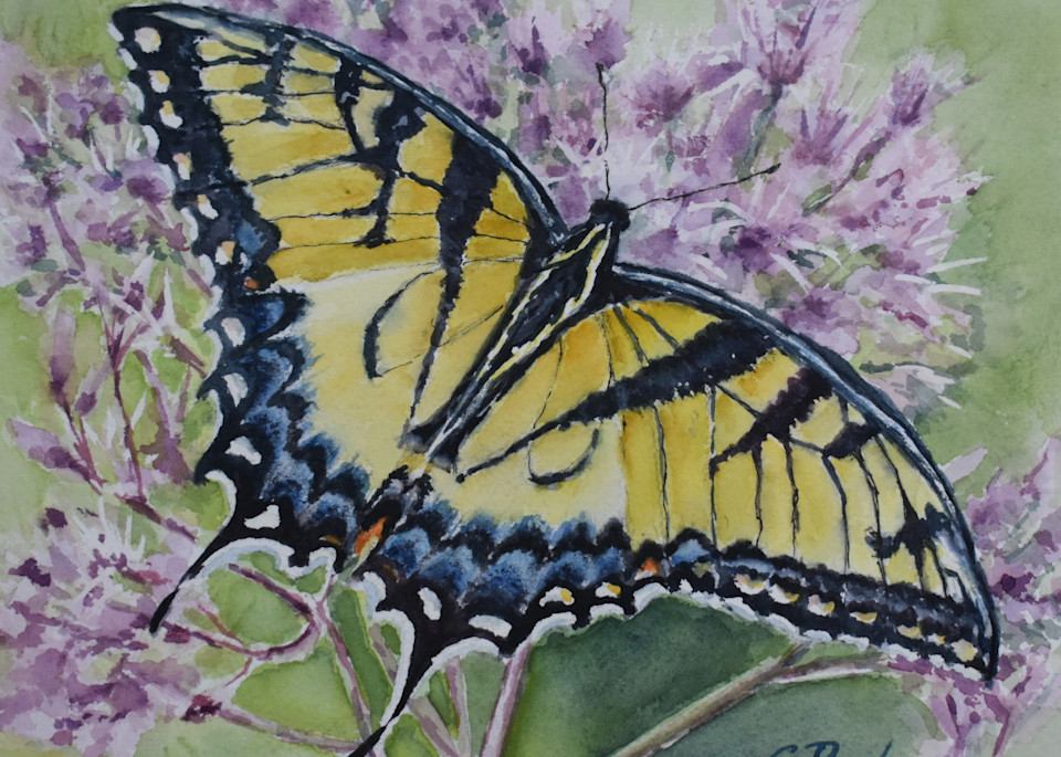 Eastern Swallowtail Butterfly Tote Art | Cathy Poulos Art