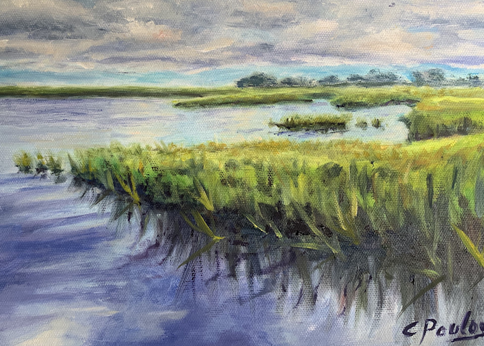 Calming Marsh Art | Cathy Poulos Art