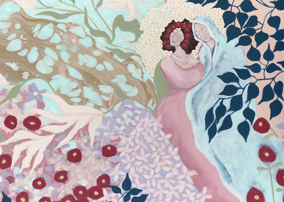 I Will Walk Through The Garden Of Life With You Ornament Art | Kristin Replogle Art, LLC