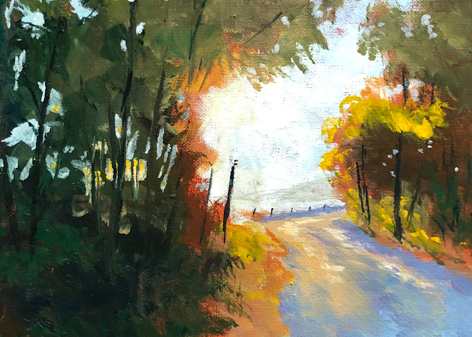 Sunlight On The Road Home Art | The Creekside Studio of Art & Design