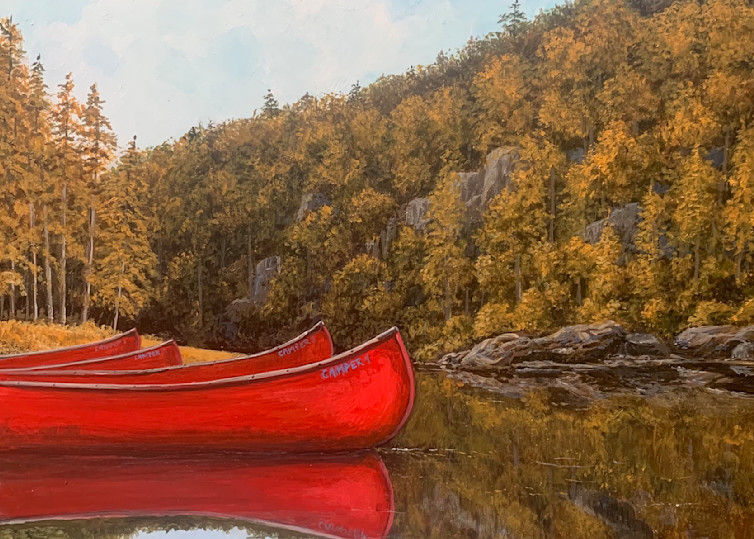 Red Canoes Art | Skip Marsh Art