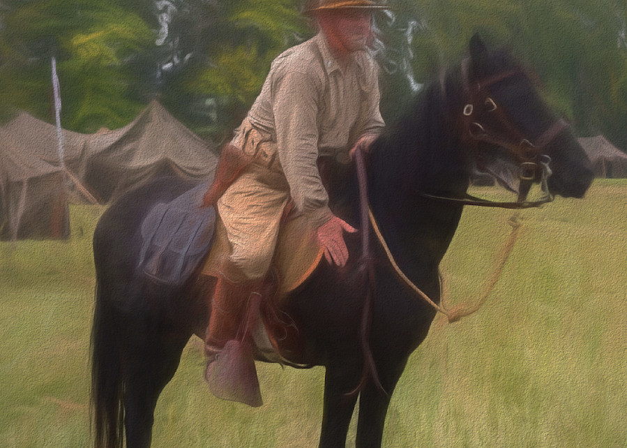 Man And Horse In Field Photography Art | Photoeye Inc