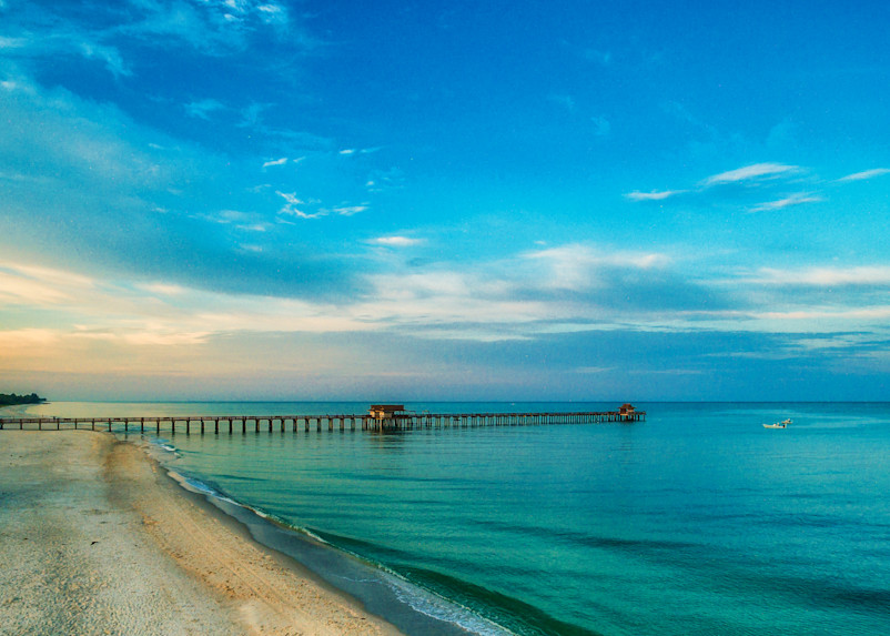 Naples Pier And Beach Southward Photography Art | Lift Your Eyes Photography
