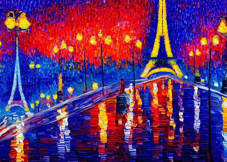 Paris At Night  Art | Glitzy NFT Art