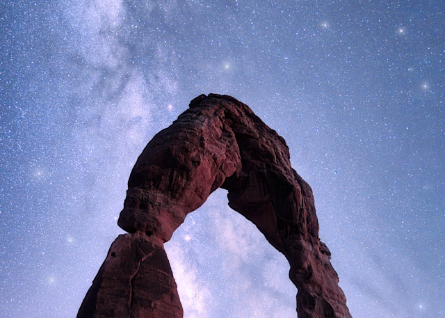 Delicate Arch Milky Way Photography Art | Black Lion Photography