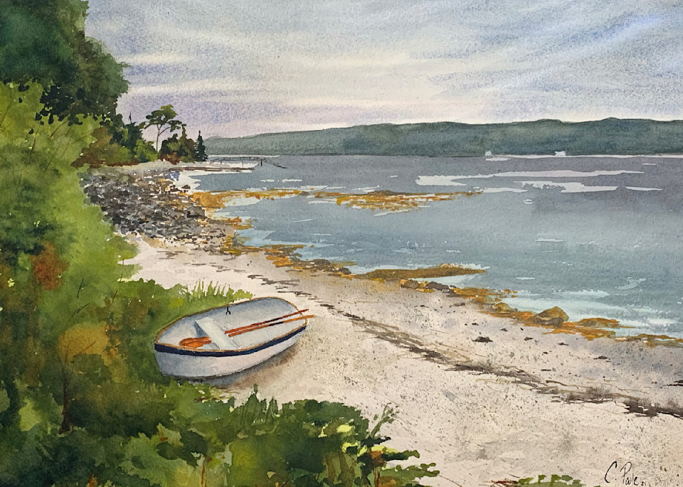 Louds Island Beach  Art | Cate Poole Water Colors