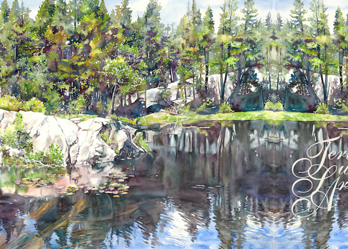 Blue Lakes Lily Pond Mug1 Art | Teri Sweeney Art