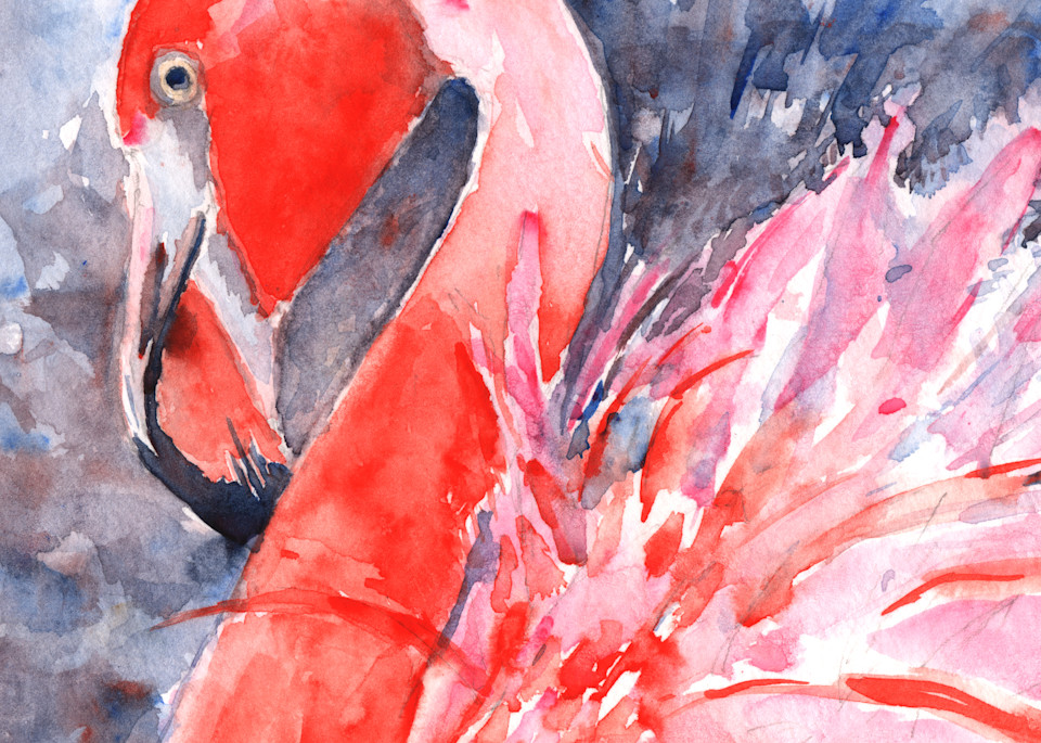 Flamingo Celebration Printed Tote Bag | Claudia Hafner Watercolor