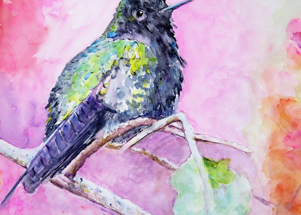 Hummingbird 5 Printed Tote Bag | Claudia Hafner Watercolor