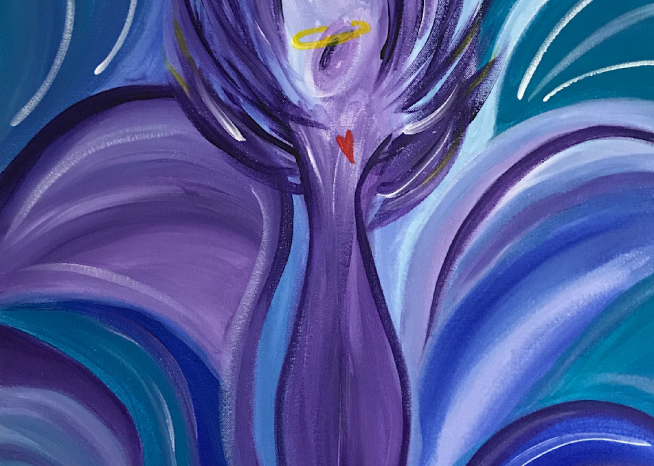 Purple Angel Art | Stephanie Wray Arts