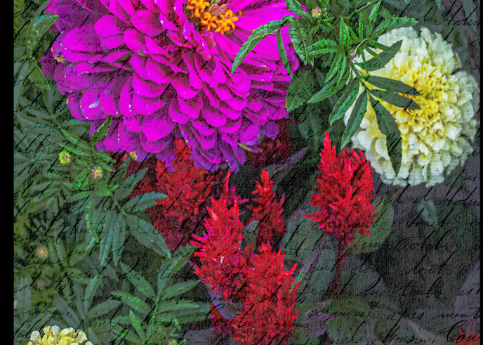 Layered Bouquet Art | Gary Gallery & Gifts, LLC