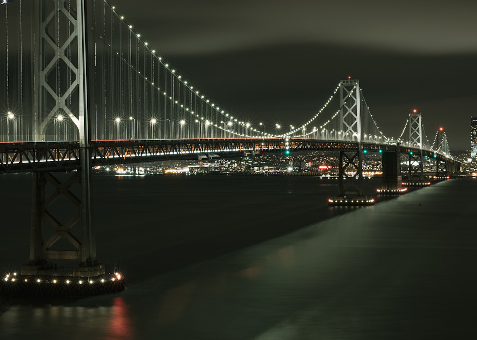 Oakland Bay Bridge San Francisco Night View No.3 Art | FOTO BAZAAR