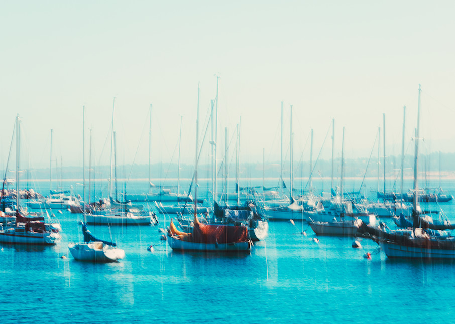 Boats In The Harbor Photography Art | Alyce Croft Photography