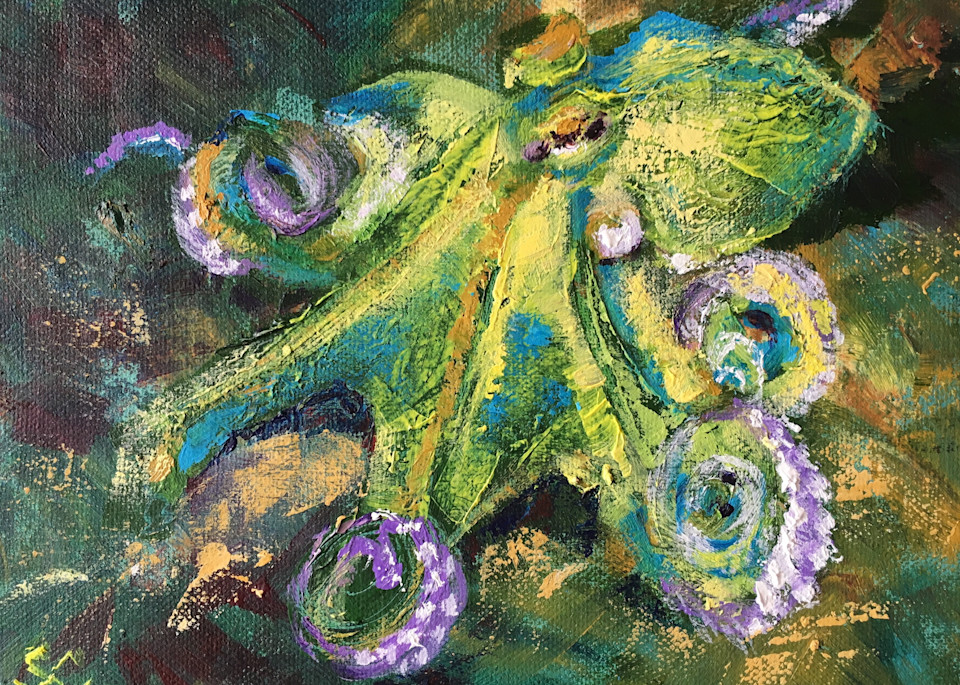 Yellow Octopus  Art | susanclare
