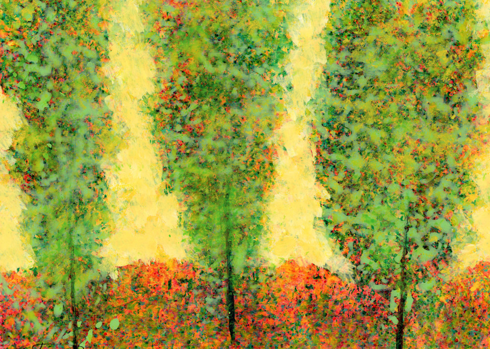 Three Green Trees 3 Art | Wendell Myers