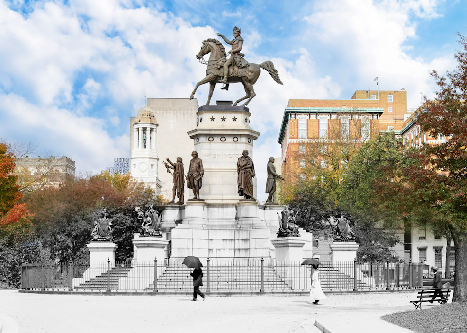 Washington Monument, Public Square 1905 /2022 Art | Mark Hersch Photography