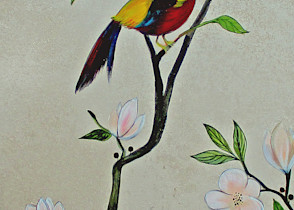 Chinoiserie - Magnolias and Birds #1