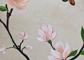 Chinoiserie - Magnolias and Birds #3